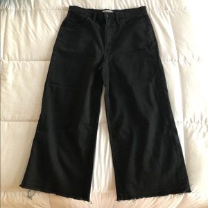 Madewell wide leg crops